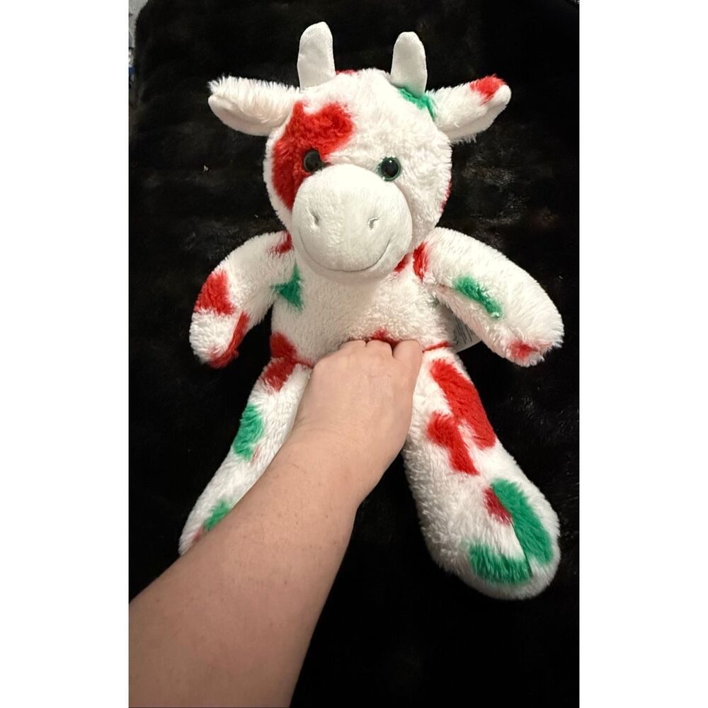 Build A Bear Mooey Holiday Christmas Cow 16"-inch‎ Plush Stuff Animal Multicolor